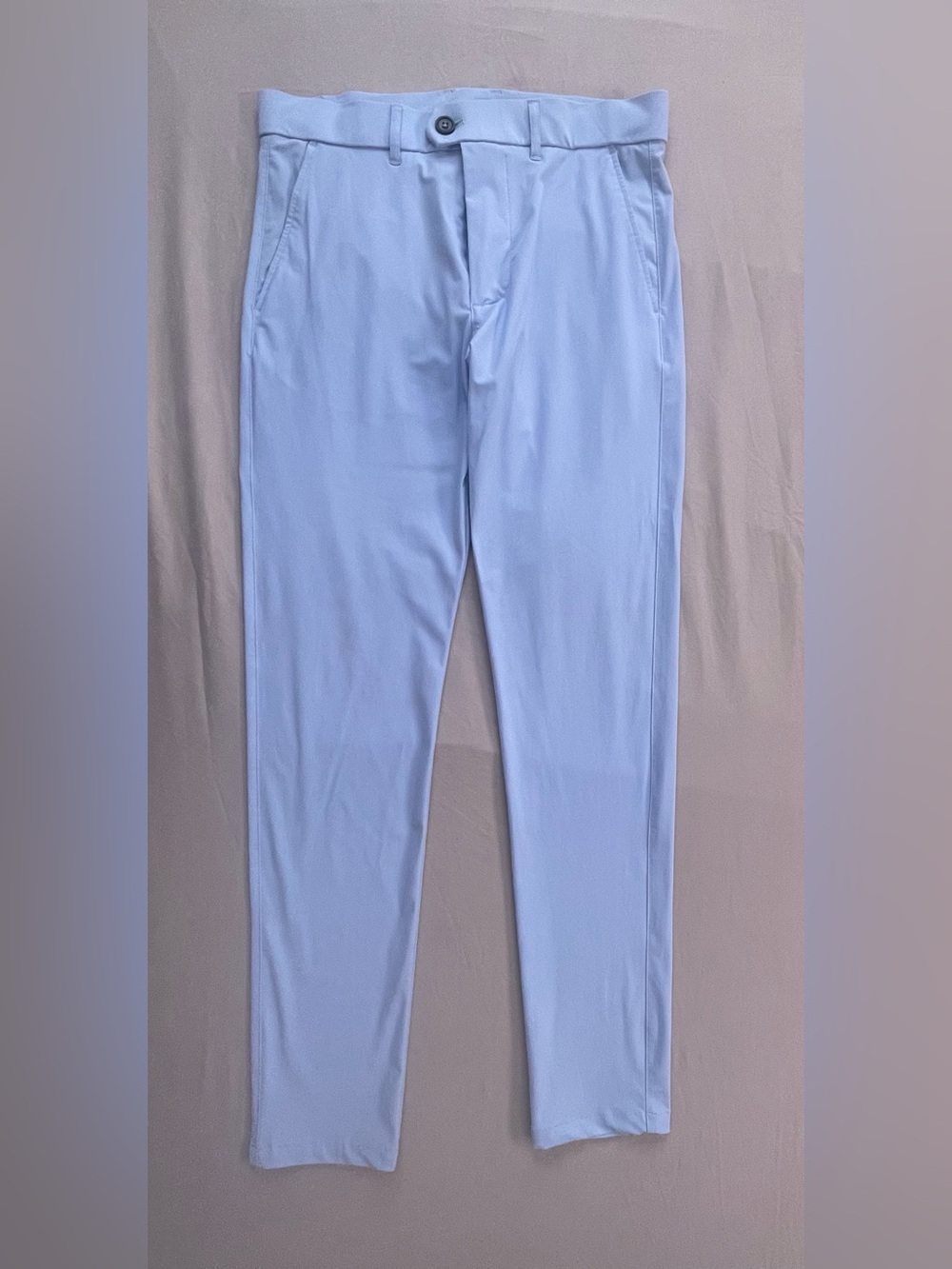Men's Light Blue Tailored Stretch Chinos